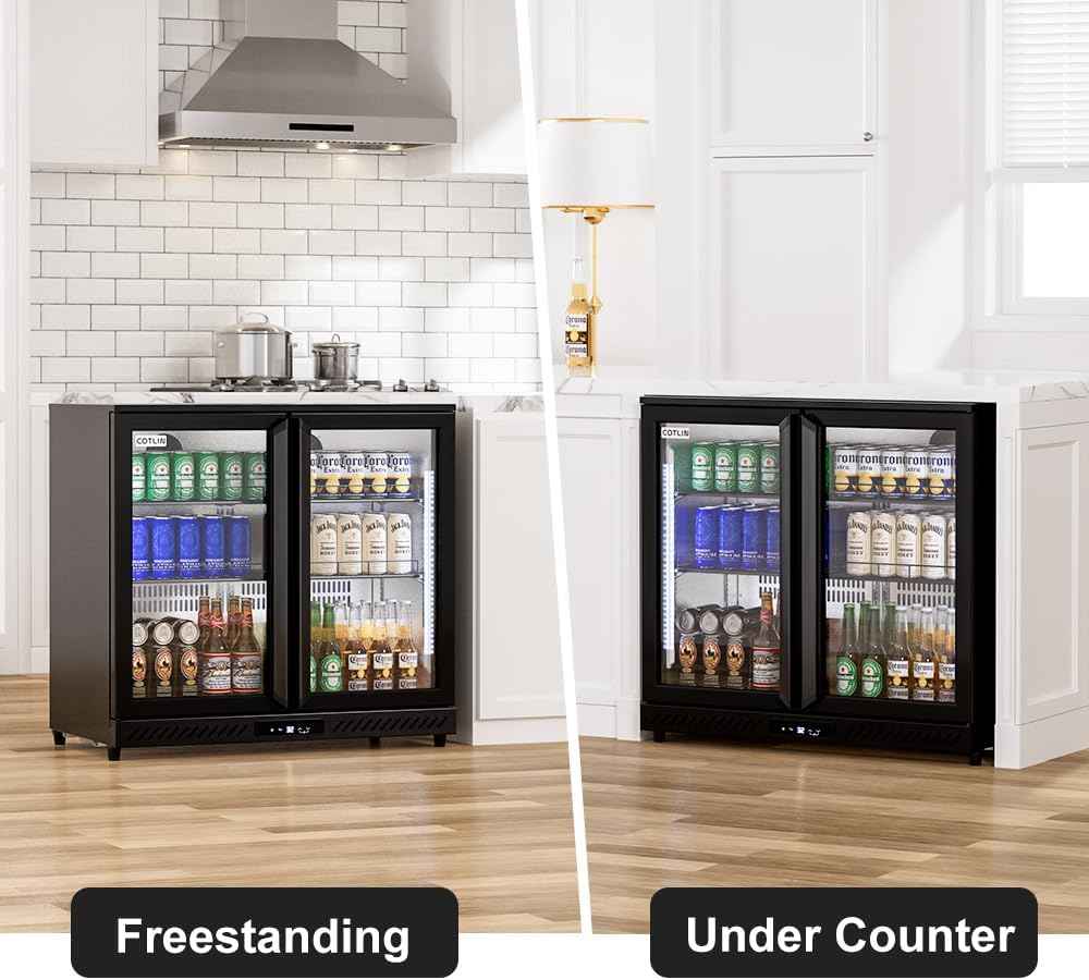 Cotlin 7.4 Cu.Ft Back Bar Beverage Cooler (2-Door) - Auto Defrost
