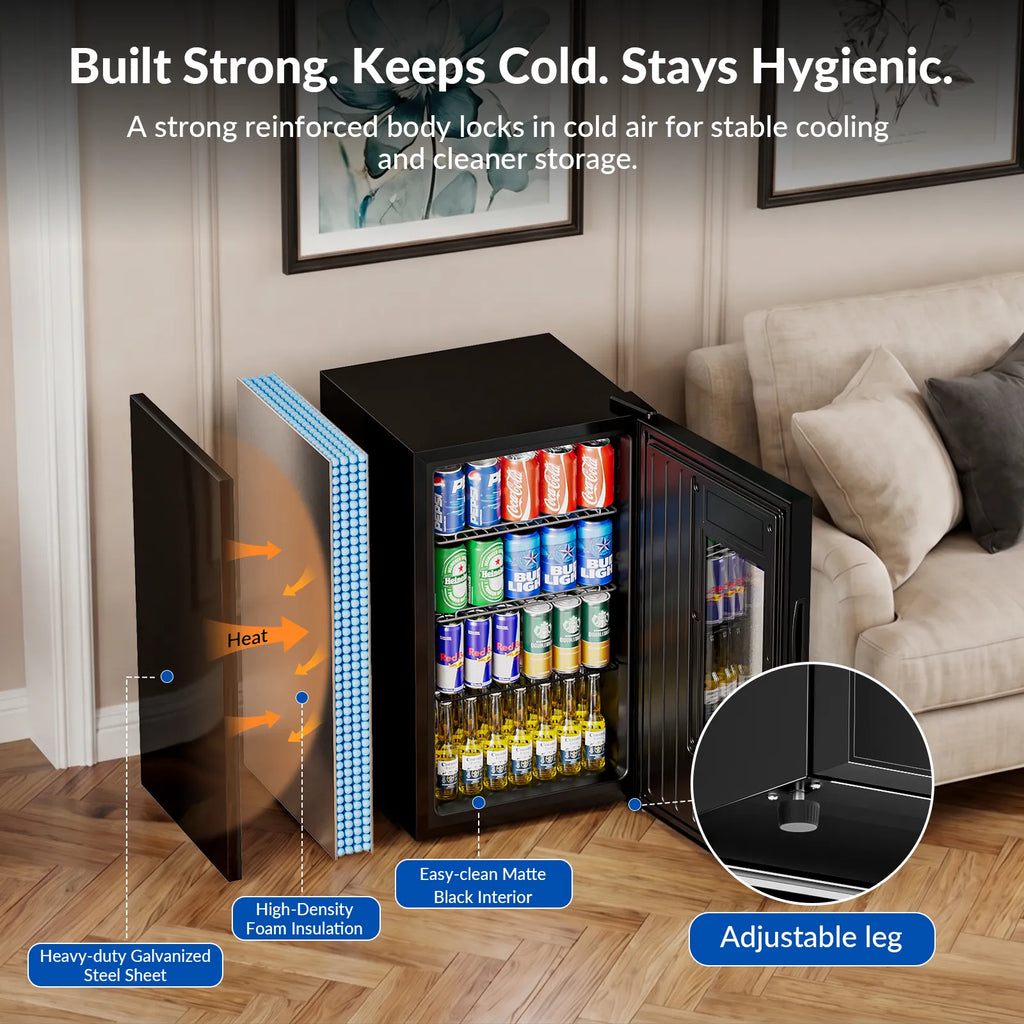 Cotlin 21°F Ultra-Cold Beverage Cooler with Turbo Chill — 95-Can