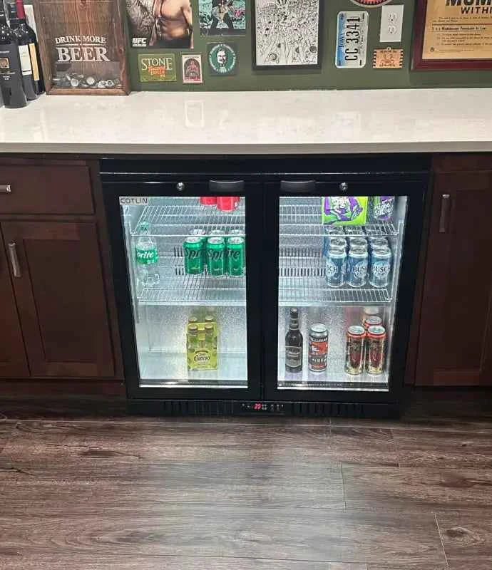 Cotlin 7.4 Cu.Ft Back Bar Beverage Cooler (2-Door) - Auto Defrost